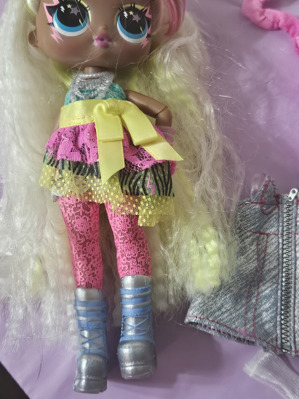 L.O.L. Surprise! Neon Pink Yellow Blue Fashion Doll